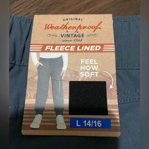 Weatherproof Vintage Youth Fleece Lined Jogger, Size:Large - Picture 10 of 10